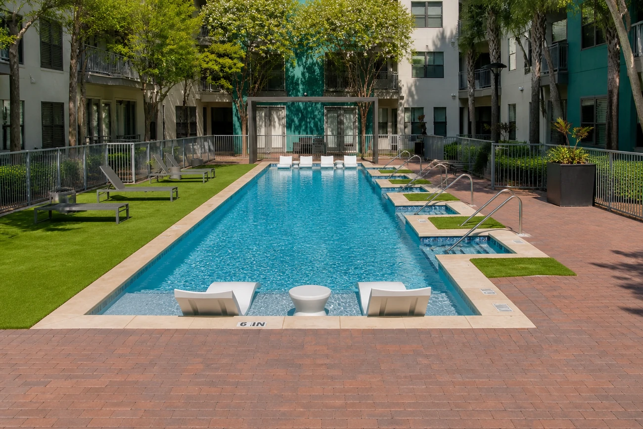 Courtyard pool, DFW-area community