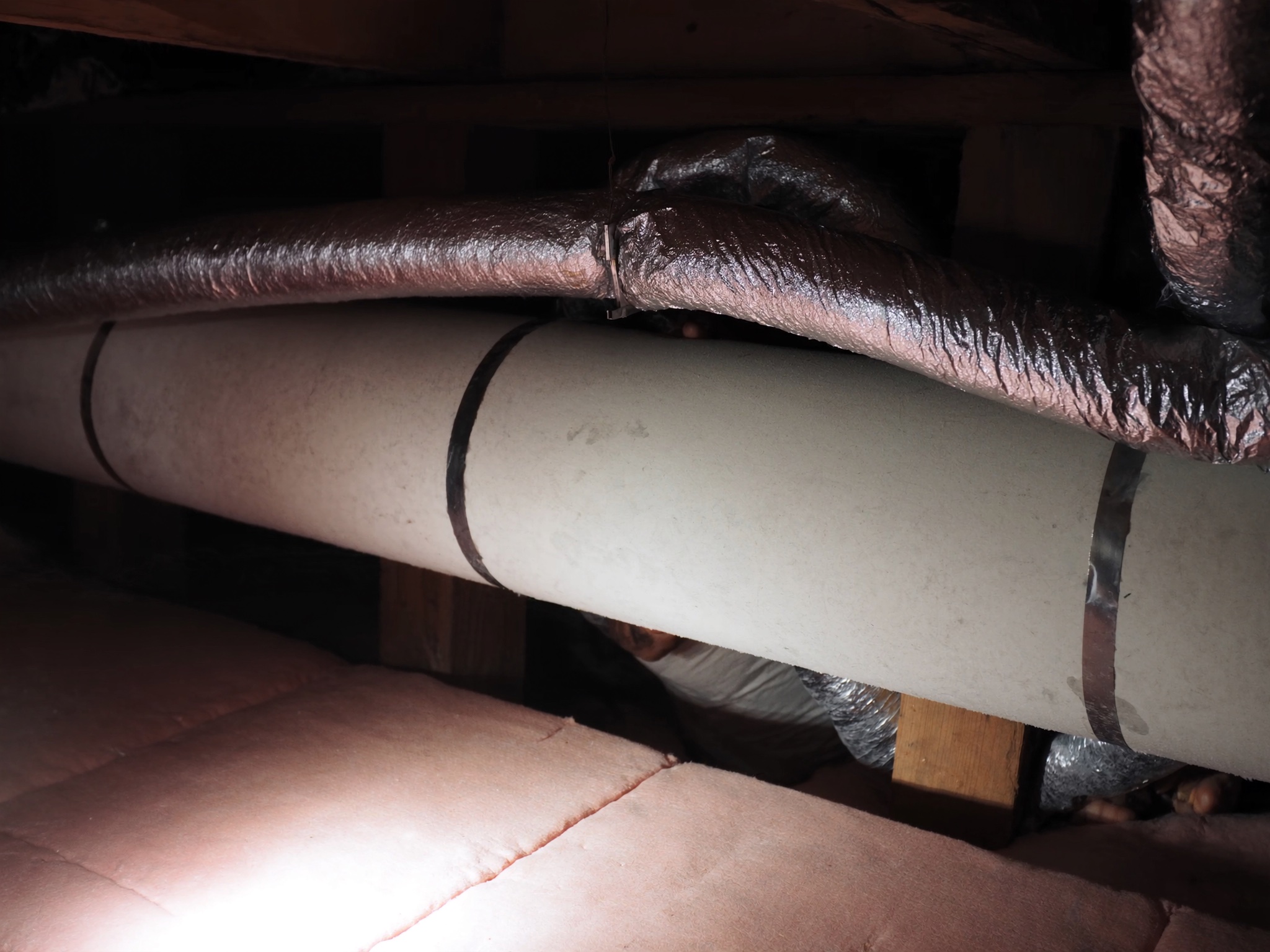 Attic ductwork replacement, Plano, TX