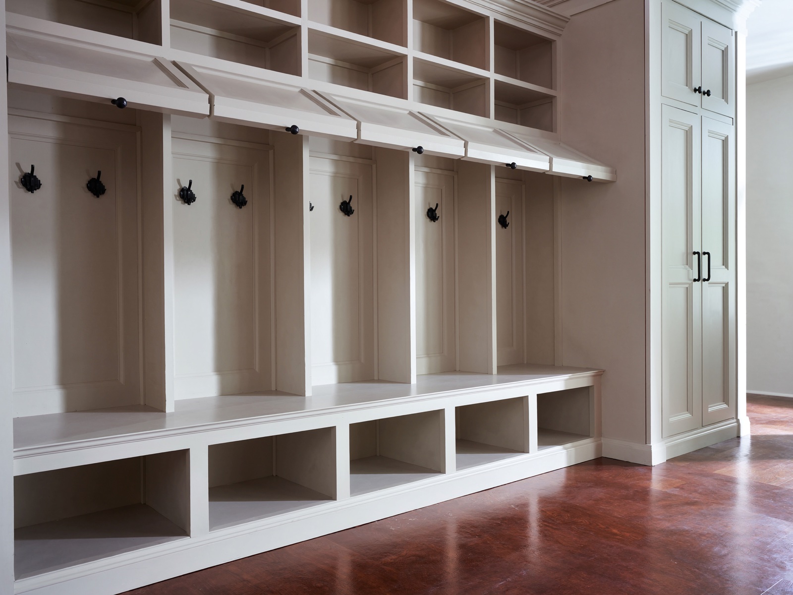 Custom mudroom build-out, Fort Worth, TX