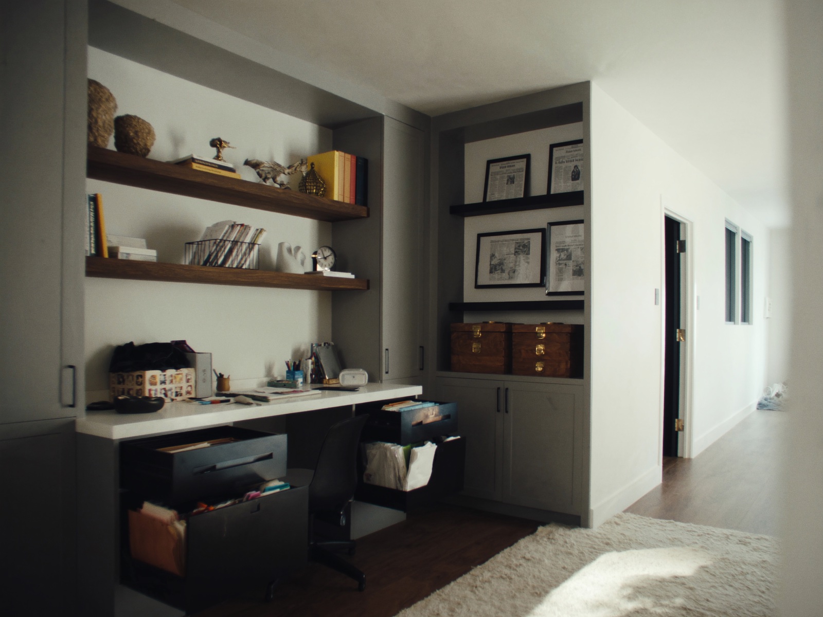 Built-in home office nook, Arlington, TX