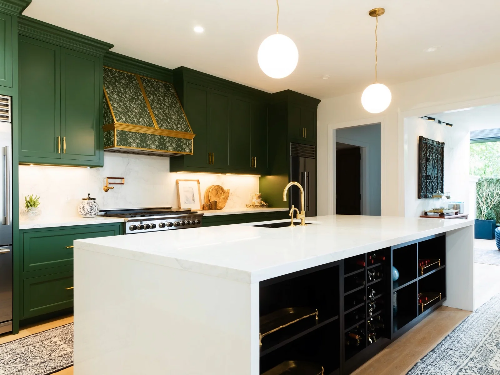 Custom built-in cabinetry and butler's pantry
