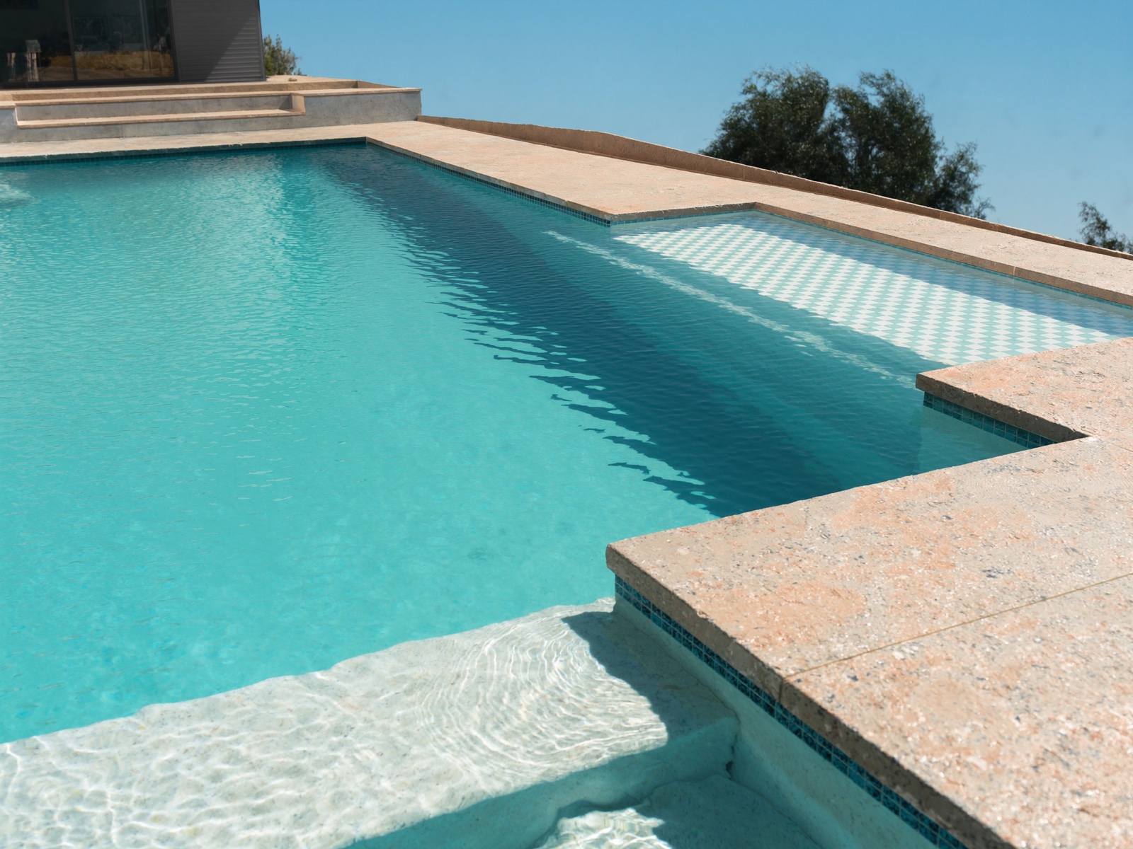 Sun shelf tanning ledge resurface, Colleyville, TX
