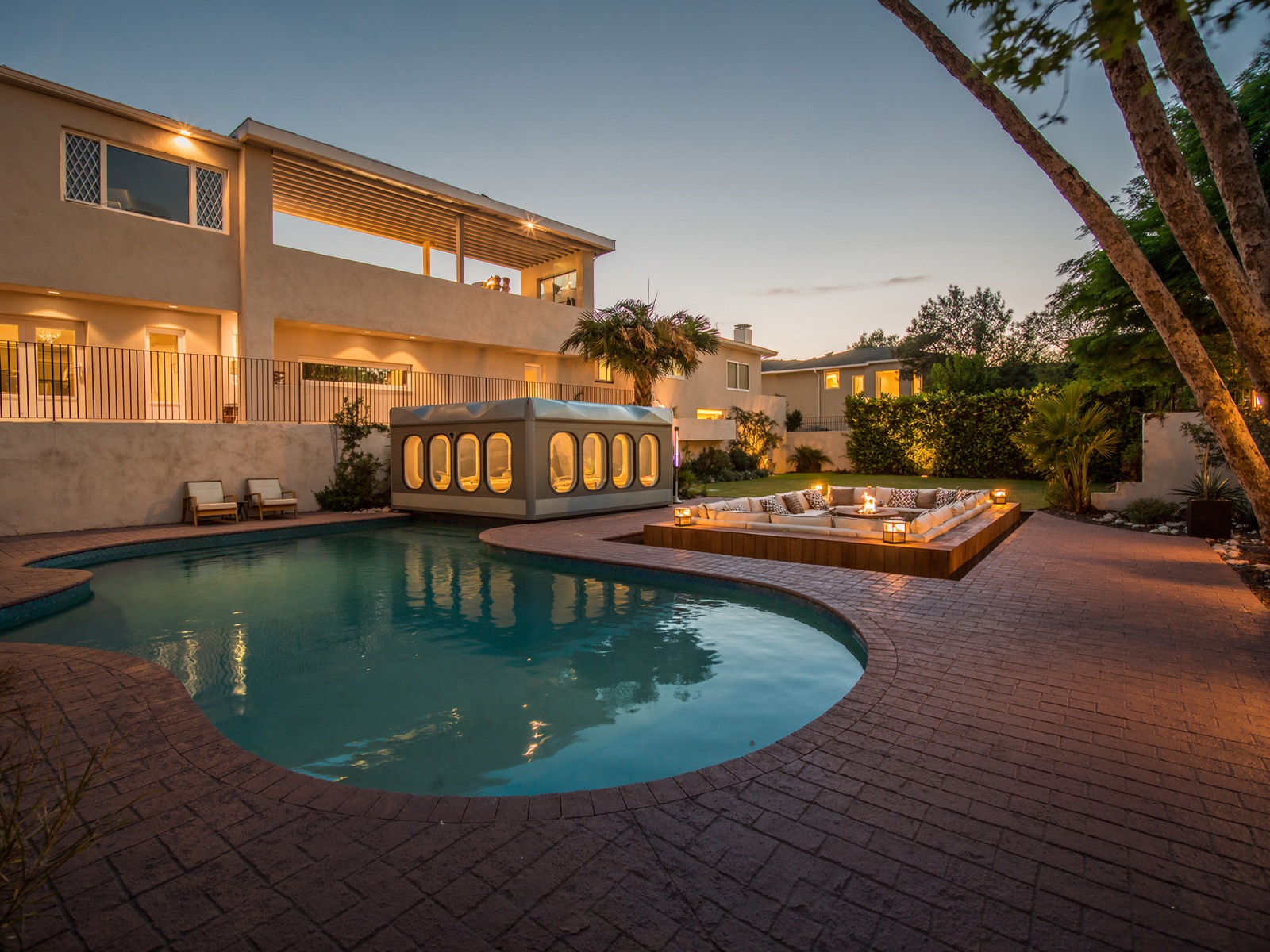 Pool, spa & fire pit build, Westlake, TX